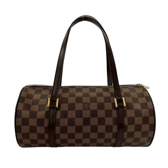 LOUIS VUITTON Brown Damier Leather Papillon 30 Pouch - Picture 3 of 9